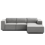 Ecksofa KINX mit Longchair Webstoff - Webstoff Milan: Hellgrau - Breite: 260 cm - Longchair davorstehend rechts - Keine Funktion