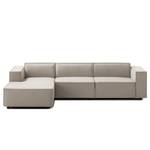 Ecksofa KINX mit Longchair Webstoff - Webstoff Milan: Beige - Breite: 294 cm - Longchair davorstehend links - Keine Funktion