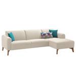 Ecksofa Bora II Webstoff Webstoff Saia: Beige - Longchair davorstehend rechts