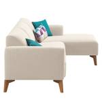 Ecksofa Bora II Webstoff Webstoff Saia: Beige - Longchair davorstehend rechts