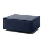 Repose-pieds KINX rectangulaire Tissu Milan : Bleu foncé