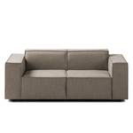 2-Sitzer Sofa KINX Webstoff - Webstoff Milan: Grau-Braun - Keine Funktion