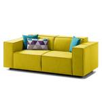 2-Sitzer Sofa KINX Webstoff - Webstoff Milan: Gelb - Keine Funktion