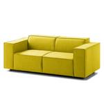 2-Sitzer Sofa KINX Webstoff - Webstoff Milan: Gelb - Keine Funktion