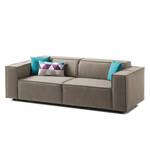 2,5-Sitzer Sofa KINX Webstoff - Webstoff Milan: Grau-Braun - Keine Funktion