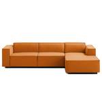 Ecksofa KINX mit Longchair Webstoff - Webstoff Milan: Rostbraun - Breite: 294 cm - Longchair davorstehend rechts - Keine Funktion