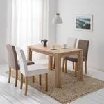 Eettafel LarsWOOD massief eikenhout - Wit geolied eikenhout - 120x80cm