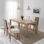 Eettafel LarsWOOD massief eikenhout - Wit geolied eikenhout - 180x90cm