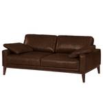 2-Sitzer Sofa HORLEY Echtleder Cerys: Dunkelbraun