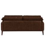 2-Sitzer Sofa HORLEY Echtleder Cerys: Dunkelbraun