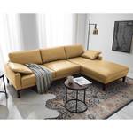 Ecksofa Horley Echtleder Beige - Longchair davorstehend rechts