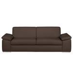 3-Sitzer Sofa Termon - Bodennah Echtleder Maer: Dunkelbraun