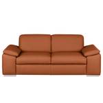 2-Sitzer Sofa Termon - Bodennah Echtleder - Echtleder Maer: Cognac