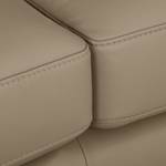 Ecksofa Termon - Bodenfrei Echtleder Maer: Taupe - Longchair davorstehend links