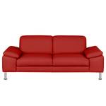 2-Sitzer Sofa Termon - Bodenfrei Echtleder Maer: Rot