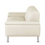 2-Sitzer Sofa Termon - Bodenfrei Echtleder Maer: Creme