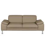 2-Sitzer Sofa Termon - Bodenfrei Echtleder Maer: Taupe