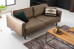 3-Sitzer Sofa FORT DODGE Antiklederlook - Microfaser Yaka: Muskat