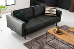 3-Sitzer Sofa FORT DODGE Antiklederlook - Microfaser Yaka: Schwarz