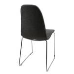 Chaises rembourrées Flemma (lot de 4) Tissu - Anthracite