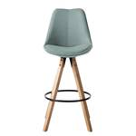 Sedia da bar ALEDAS Tessuto Cors: grigio menta - Set da 2