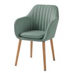 Sedia con braccioli TILANDA Tessuto Cors: grigio menta - 1 sedia