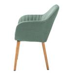 Sedia con braccioli TILANDA Tessuto Cors: grigio menta - 1 sedia