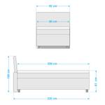 Boxspring Color Box geweven stof - 90 x 200cm - H3 medium