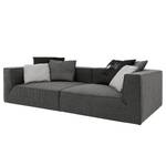 Grand canapé Big Cube (4 places) 4 places - Tissu gris / anthracite - 240 x 129 cm - 6 coussins