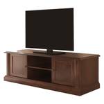 Tv-meubel Materro deels massief ayoushout - antiek bruin