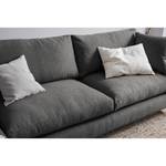 Ecksofa Mailín Webstoff Basalt - Longchair davorstehend links