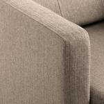 Fauteuil Croom geweven stof - Geweven stof Polia: Cappuccino - Zonder hocker