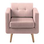 Fauteuil Croom geweven stof - Geweven stof Polia: Mauve - Zonder hocker