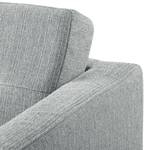 Fauteuil Croom geweven stof - Geweven stof Polia: Platinakleurig - Zonder hocker