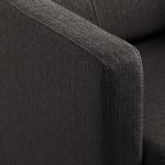 Sofa Croom I (3-Sitzer) Webstoff - Webstoff Polia: Dunkelgrau