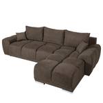 Canapé d'angle Westwell (convertible) Microfibre - Microfibre Bobil: Marron gris