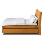 Boxspringbett Maum II Webstoff - Safrangelb