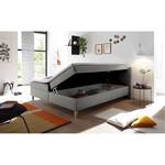 Lit boxspring Finnea (avec coffre) Tissu - Gris