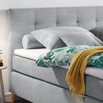 Boxspring Campile geweven stof - Heldergrijs