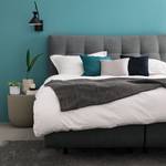 Lit boxspring Touros Microfibre - Gris foncé