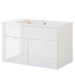 Meuble lavabo Larado Blanc brillant / Blanc