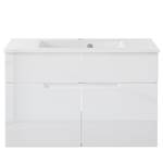 Meuble lavabo Larado Blanc brillant / Blanc