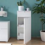 Armoire basse Larado Blanc brillant / Blanc