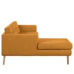 Ecksofa Croom Webstoff - Webstoff Polia: Bisquit - Longchair davorstehend links - Ohne Hocker