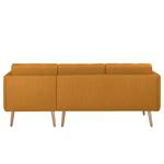 Ecksofa Croom Webstoff - Webstoff Polia: Bisquit - Longchair davorstehend rechts - Ohne Hocker