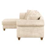 Ecksofa Colares Cord Creme - Longchair davorstehend links