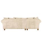 Ecksofa Colares Cord Creme - Longchair davorstehend links