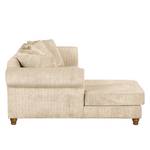 Ecksofa Colares Cord Creme - Longchair davorstehend links