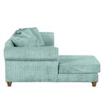 Hoekbank Colares ribfluweel - Babyblauw - Longchair vooraanzicht links