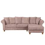 Ecksofa Colares Cord Lavendel - Longchair davorstehend rechts